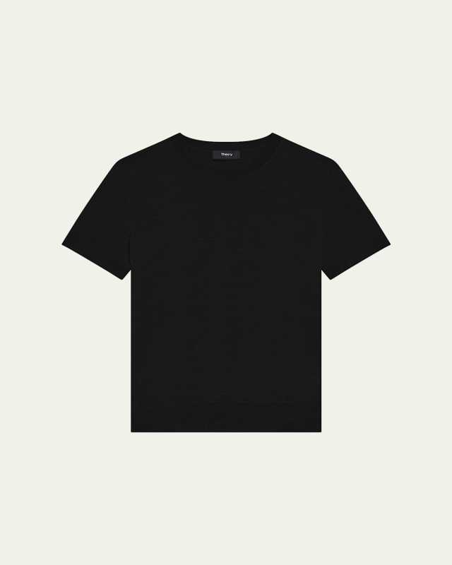 Regal Merino Wool Short-Sleeve Crew T-Shirt